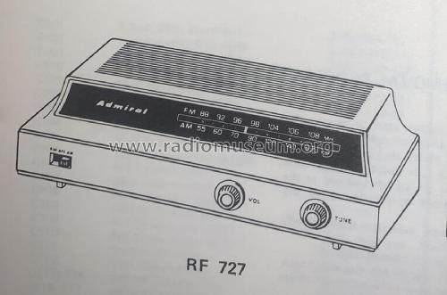 Chelsea RF727 ; Admiral brand (ID = 2831272) Radio