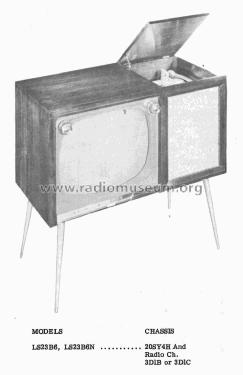 LS23B6N Ch= 20SY4H and 3D1B or 3D1C; Admiral brand (ID = 2330206) TV Radio