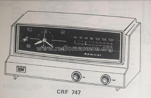 Nocturne CRF 747 Ch=8J5A; Admiral brand (ID = 2831270) Radio