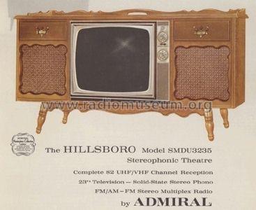 The Hillsboro SMDU3235; Admiral brand (ID = 675540) TV Radio