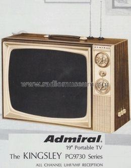 The Kingsley PG9730 Series; Admiral brand (ID = 675568) Television