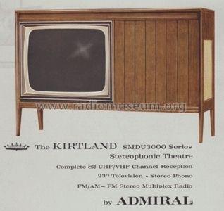 The Kirtland SMDU3000 Series; Admiral brand (ID = 675541) TV Radio