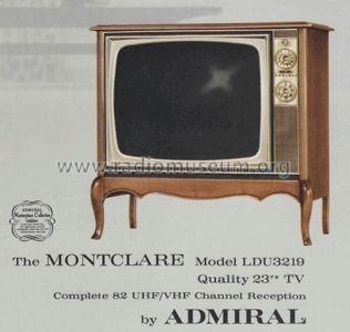 The Montclaire LDU3219; Admiral brand (ID = 675543) Televisore