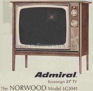 The Norwood LG3041; Admiral brand (ID = 675545) Television