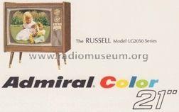 The Russell LG2050 Series; Admiral brand (ID = 675594) Television