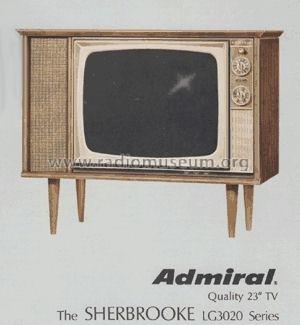 The Sherbrooke LG3020 Series; Admiral brand (ID = 675549) Television