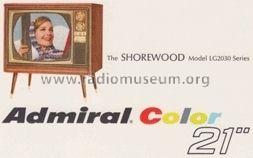 The Shorewood LG2030 Series; Admiral brand (ID = 675595) Television