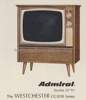 The Westchester CG3010 Series; Admiral brand (ID = 675553) Television