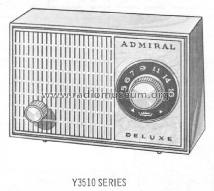 Y3513 Ch= 5K6; Admiral brand (ID = 1545367) Radio