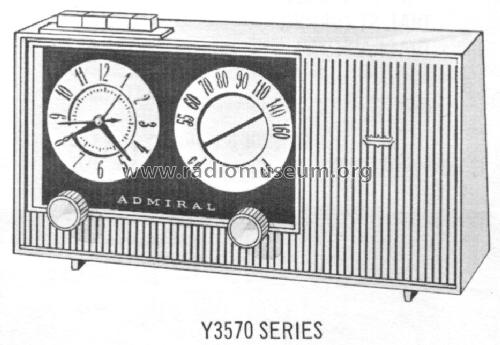 Y3573 Ch= 5M6; Admiral brand (ID = 1545316) Radio