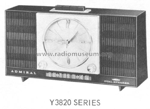 Y3821 Ch= 5D6F; Admiral brand (ID = 1545865) Radio