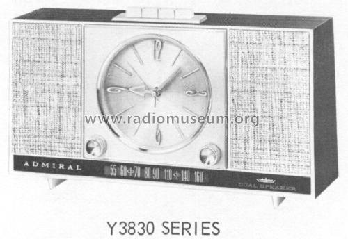 Y3839 Ch= 5D6F; Admiral brand (ID = 1545889) Radio