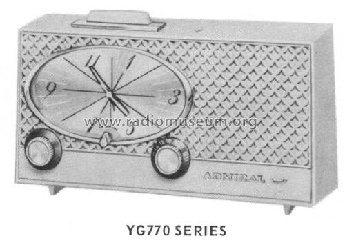 YG773 Ch= 5D6E; Admiral brand (ID = 1544687) Radio