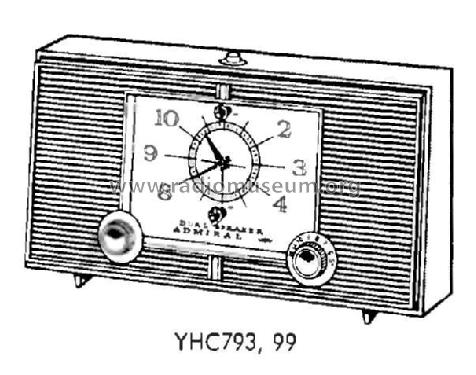 YHC793 Ch= 5E6A; Admiral brand (ID = 203294) Radio