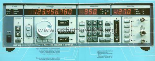 Générateur Synthétiseur - UHF Generator 740A; Adret Électronique; (ID = 1669576) Ausrüstung