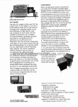 Three Way Speaker System ADS 910; ADS, Analog & (ID = 1958223) Parleur