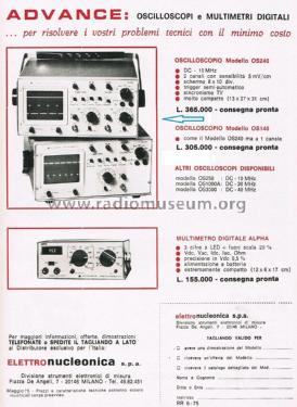 Double Track Oscilloscope OS-240; Advance Electronics (ID = 2759171) Equipment