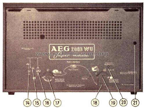 2083WU; AEG Radios Allg. (ID = 2372107) Radio