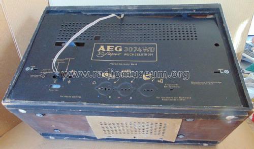 3D-Super 3074WD; AEG Radios Allg. (ID = 2749091) Radio