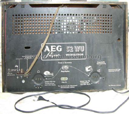 52WU; AEG Radios Allg. (ID = 599145) Radio