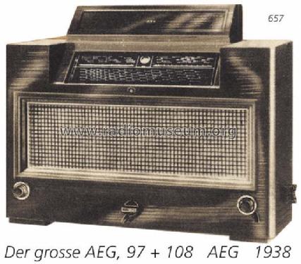 Der große AEG 108WK; AEG Radios Allg. (ID = 707671) Radio