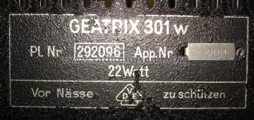Geatrix 301W ; AEG Radios Allg. (ID = 2069908) Radio