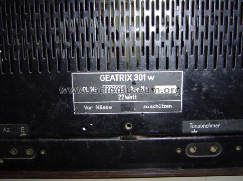 Geatrix 301W ; AEG Radios Allg. (ID = 45408) Radio