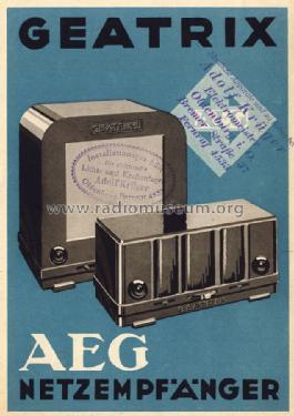 Geatrix W, 31W; AEG Radios Allg. (ID = 2856652) Radio