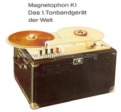 Magnetophon K1; AEG Radios Allg. (ID = 753133) R-Player