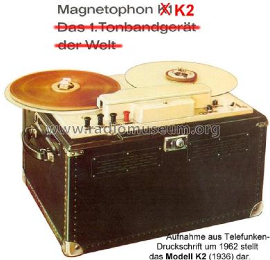 Magnetophon K2; AEG Radios Allg. (ID = 1143835) Enrég.-R