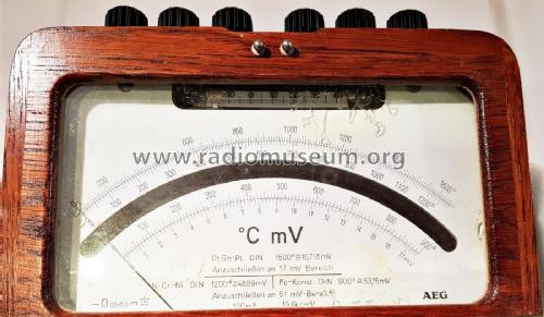 Temperaturmessgerät für Thermoelemente ; AEG Radios Allg. (ID = 2650369) Equipment