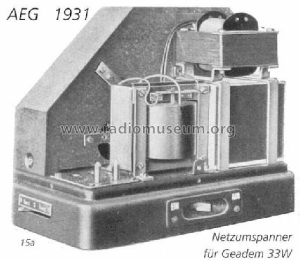 Netzumspanner ; AEG Radios Allg. (ID = 23) Power-S