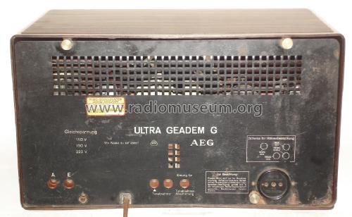 Ultra-Geadem G; AEG Radios Allg. (ID = 2884780) Radio