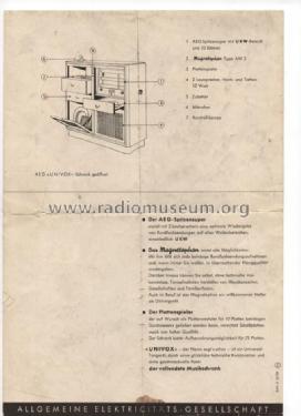 Univox ; AEG Radios Allg. (ID = 719172) Radio