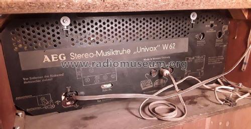 Univox W62; AEG Radios Allg. (ID = 2977157) Radio