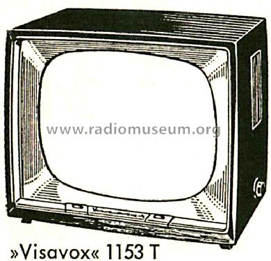 Visavox 1153T; AEG Radios Allg. (ID = 487622) Television