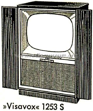 Visavox 1253S; AEG Radios Allg. (ID = 487632) Television