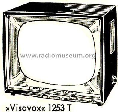 Visavox 1253T; AEG Radios Allg. (ID = 487627) Television