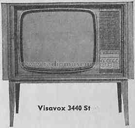 Visavox 3440St; AEG Radios Allg. (ID = 326509) Television