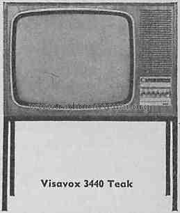 Visavox 3440Teak; AEG Radios Allg. (ID = 326507) Télévision