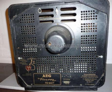 Visavox FE643T; AEG Radios Allg. (ID = 733644) Television