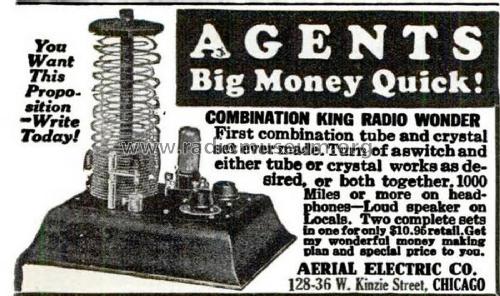 Combination King Radio Wonder ; Aerial Electric (ID = 2048211) Crystal