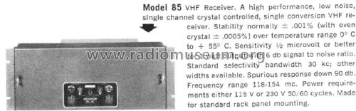 Receiver 85; Aerocom - (ID = 2086909) Commercial Re