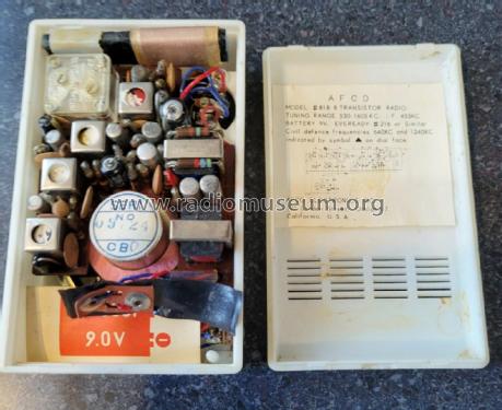 8 Transistor 818; Afco Electronics, (ID = 2686207) Radio