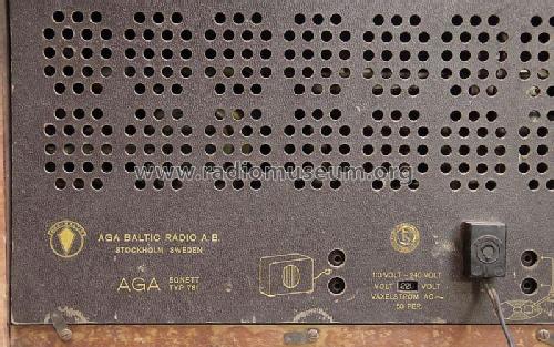 Sonett 781; AGA and Aga-Baltic (ID = 1786674) Radio