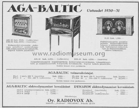 AH33; AGA and Aga-Baltic (ID = 1922875) Radio