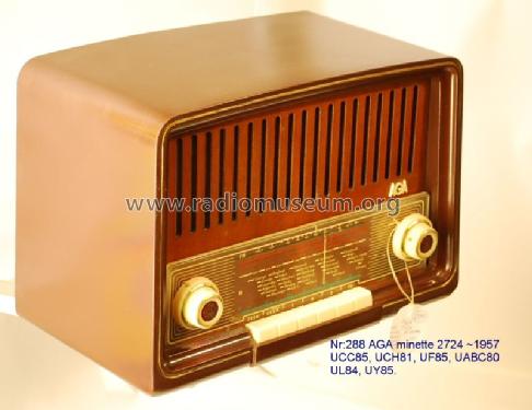 Minette 2724; AGA and Aga-Baltic (ID = 1181243) Radio