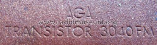 Transistor 3040 FM; AGA and Aga-Baltic (ID = 1861041) Radio