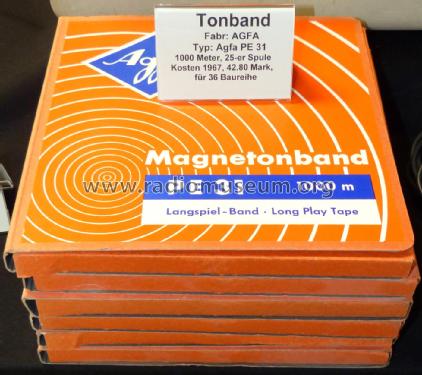 Magnettonband - Tonbandspule - Leerspule, Magnetic Recording Tape - Empty Reel ; AGFA, Leverkusen (ID = 3042483) Altri tipi