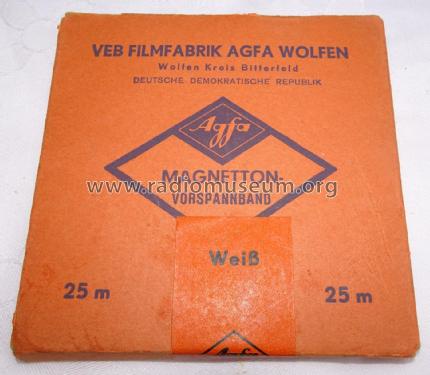 Magnettonband - Magnetic Recording Tape ; AGFA Wolfen, VEB (ID = 2924685) Altri tipi